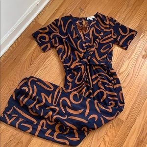 Amour Vert Silk Jumpsuit